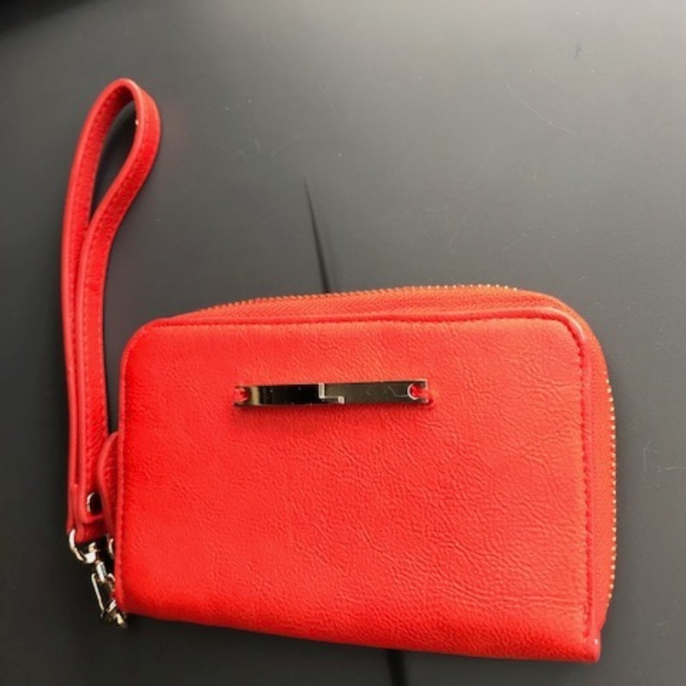 Bright Red/Orange Wristlet!